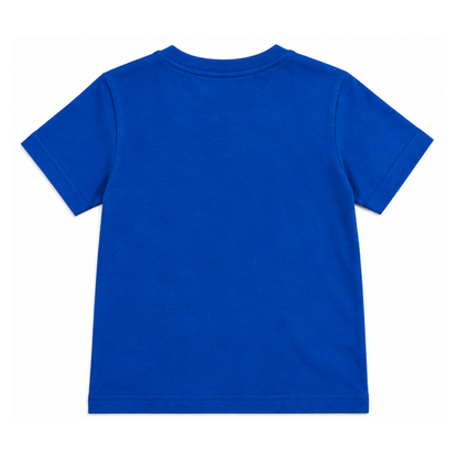 TOYSREX Kids Graphic Cotton T-Shirt – Play Learn Grow Dinosaur Design – Blue