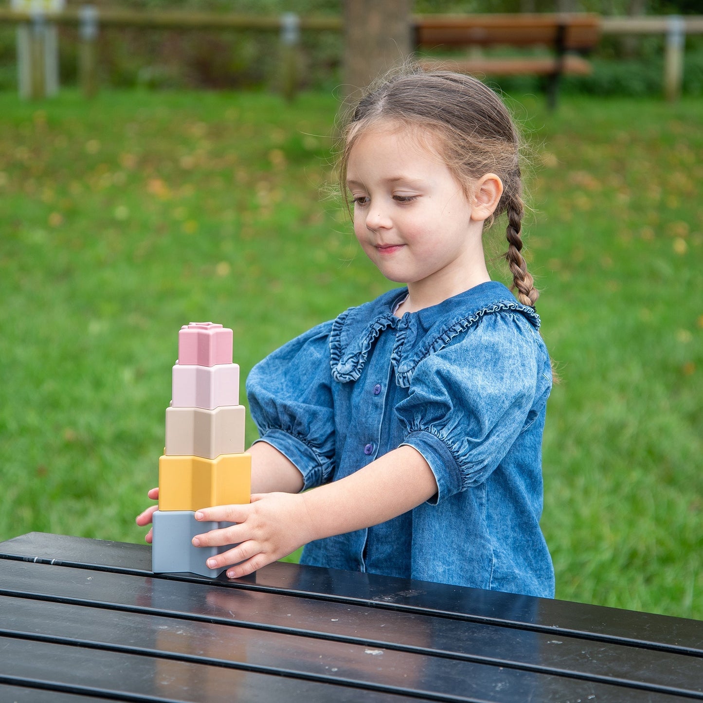 SiliSoft® Star Stacking Cups (Earth)