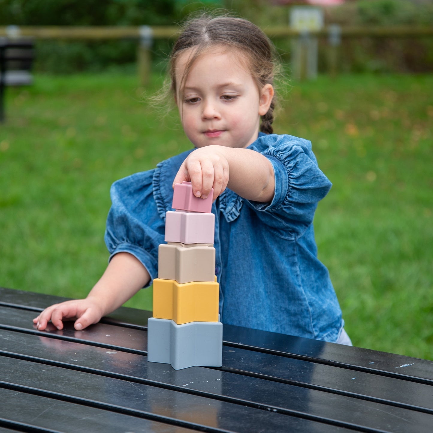 SiliSoft® Star Stacking Cups (Earth)